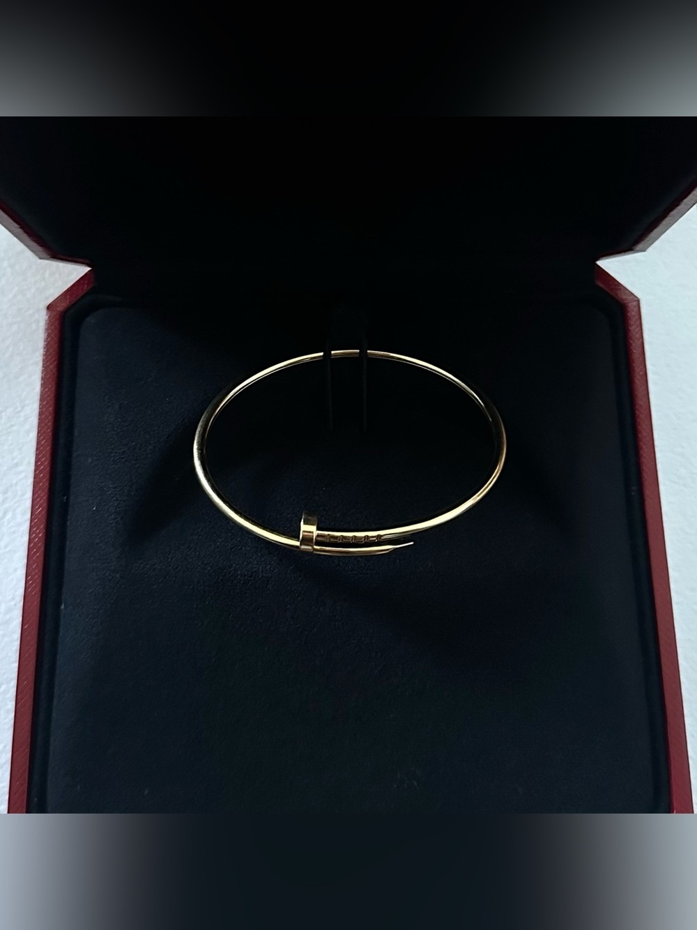 Cartier Juste Un Clou Bracelet Nail Bangle Small Model 18K Yellow Gold Size 15